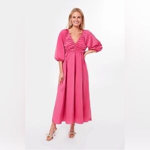 Hyacinth House Tuckernuck Gia Dress in Fuchsia Pink, size XL